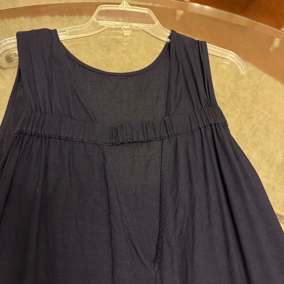 Petal And Pup Yardlee Jumpsuit Loose Fit Wide Leg Crop Rayon Blend Navy Size 6 - Picture 10 of 13